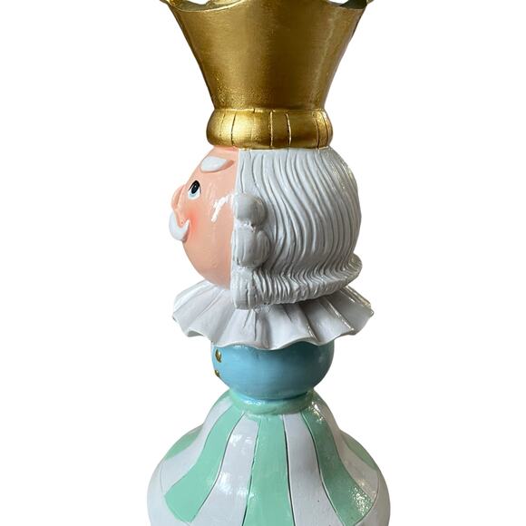 Cupcakes and Cashmere King & Queen Candle Holders Holiday Nutcracker Pastel New - Picture 11 of 16